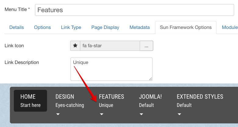 Main Menu Rich Text Settings