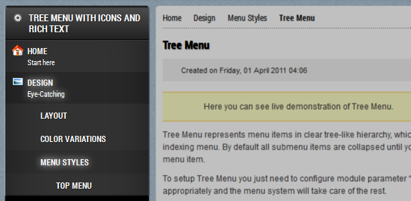 Tree Menu